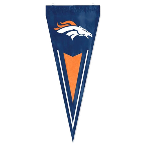 Denver Broncos NFL Blue Vertical Pennant Flag Denver Broncos NFL Blue Vertical Pennant Flag