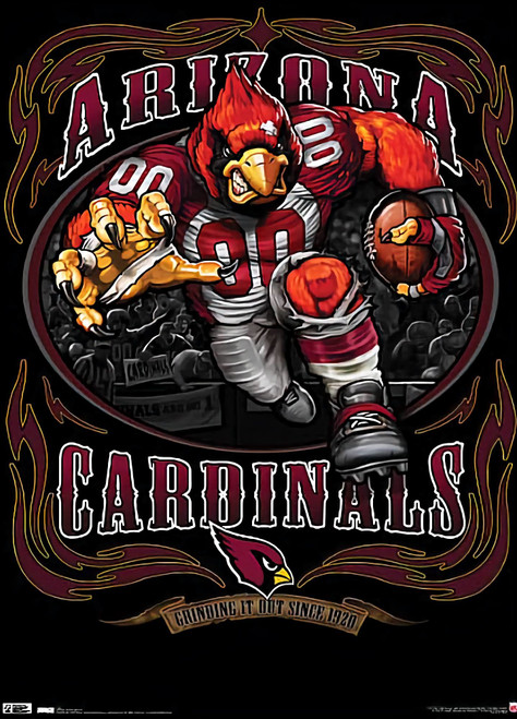 Arizona Cardinals NFL Monster Running Back Poster Arizona Cardinals NFL Monster Running Back Poster