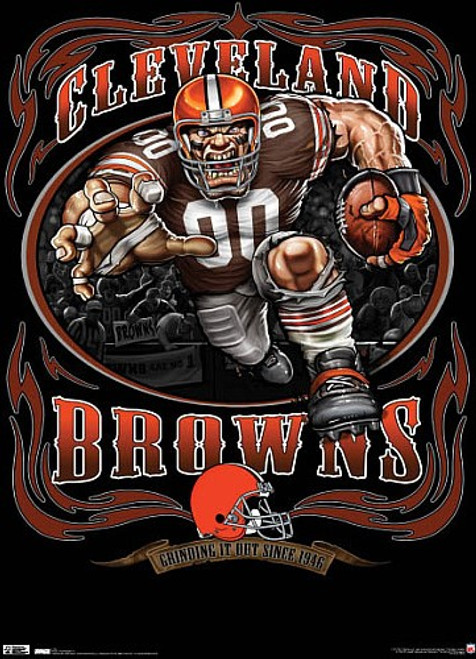 Cleveland Browns NFL Monster Running Back Poster