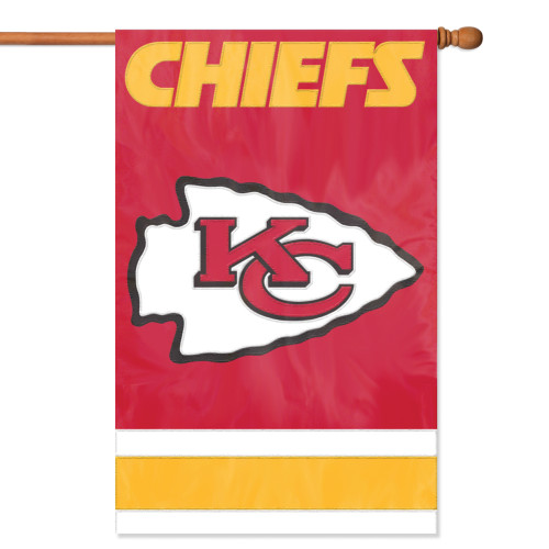 Kansas City Chiefs 2 Sided Vertical Banner Flag