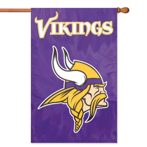 Minnesota Vikings 2 Sided Vertical Banner Flag