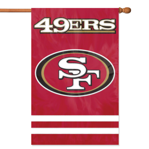 San Francisco 49ers 2 Sided Vertical Banner Flag