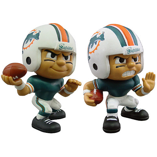Miami Dolphins Collectible NFL QB/RB Figures
