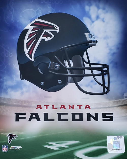 Atlanta Falcons NFL Helmet Logo Photo - 8" x 10"