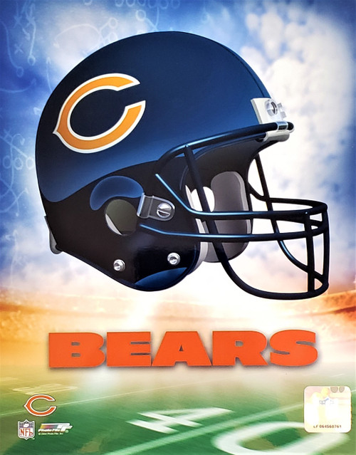 Chicago Bears NFL Helmet Logo Photo - 8" x 10"