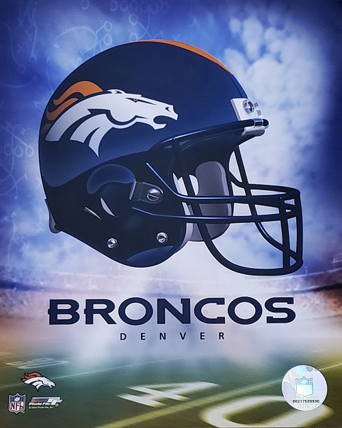 Denver Broncos NFL Helmet Logo Photo Print (8" x 10")