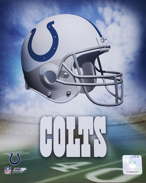 Indianapolis Colts NFL Helmet Logo Photo Print (8" x 10")
