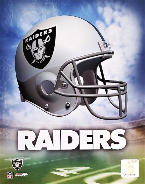 Las Vegas Raiders NFL Helmet Logo Photo Print
