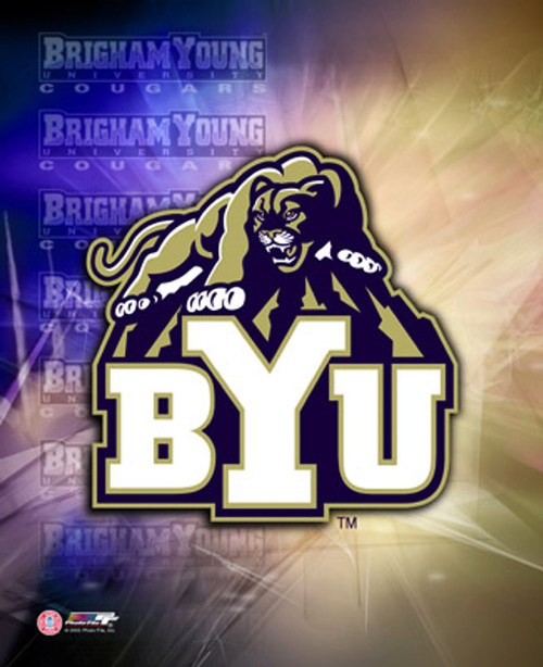 BYU - Brigham Young Cougars NCAA Logo Photo - 8" x 10"