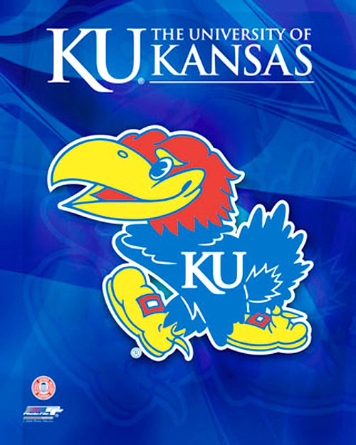 Kansas Jayhawks NCAA Logo Photo Print (8" x 10")