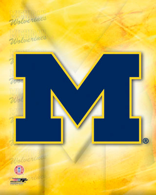 Michigan Wolverines NCAA Logo Photo - 8" x 10"