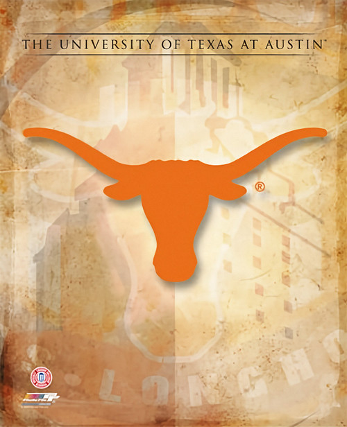 Texas Longhorns NCAA Logo Photo Print (8" x 10")