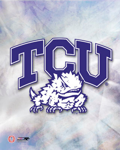 TCU - Texas Christian Horned Frogs NCAA Logo Photo - 8" x 10"