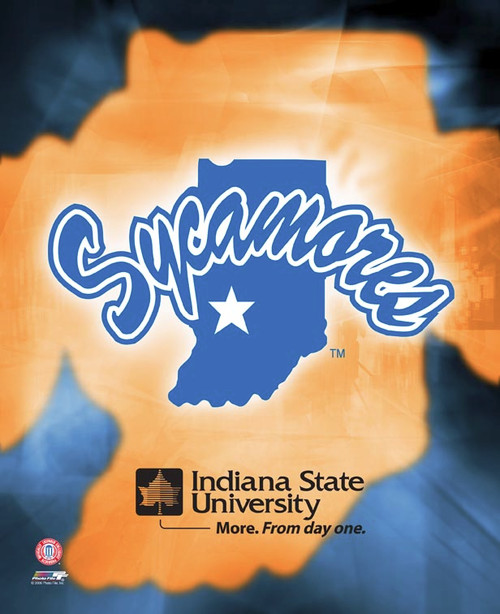 Indiana State Sycamores NCAA Logo Photo - 8" x 10" 