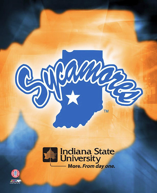 Indiana State Sycamores NCAA Logo & Wordmark Photo - 8" x 10"