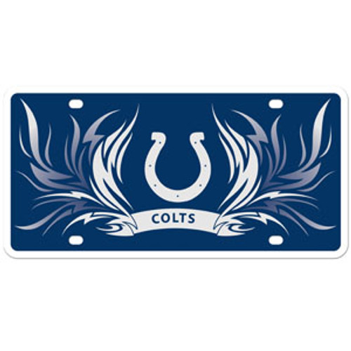 Indianapolis Colts NFL Wild Flame License Plate Tag