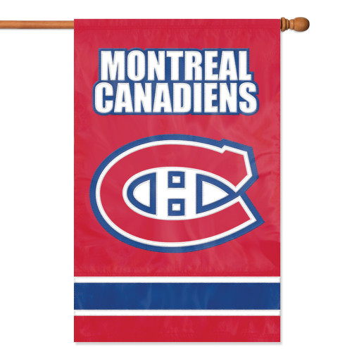 Montreal Canadians 2 Sided Vertical Banner Flag