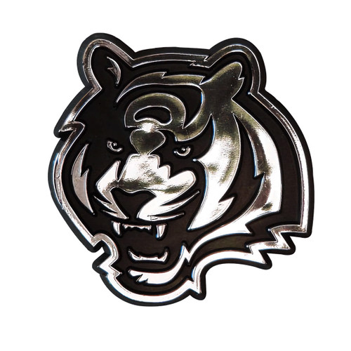 Cincinnati Bengals NFL Chrome Emblem - Tiger Head Logo