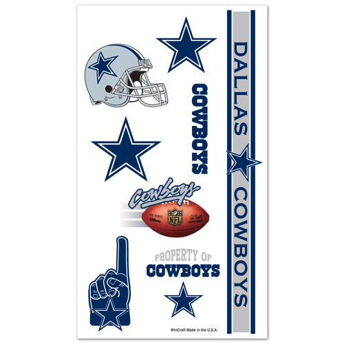 Dallas Cowboys NFL Temporary Tattoos