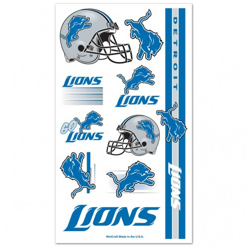 Detroit Lions NFL Temporary Logo Tattoos