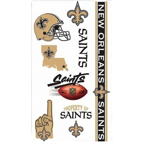 New Orleans Saints NFL Logo Temporary Tattoos