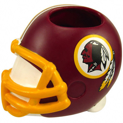 Washington Redskins NFL Helmet Toothbrush Holder – 4.5" Team‑Color Bathroom Accessory