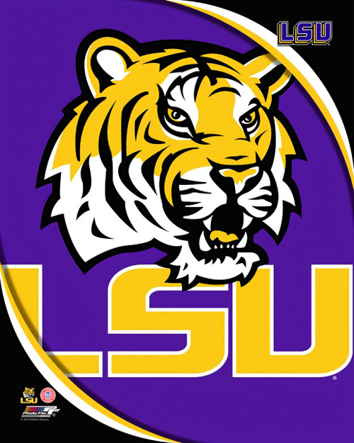 LSU Tigers NCAA Logo Photo Print (8" x 10")