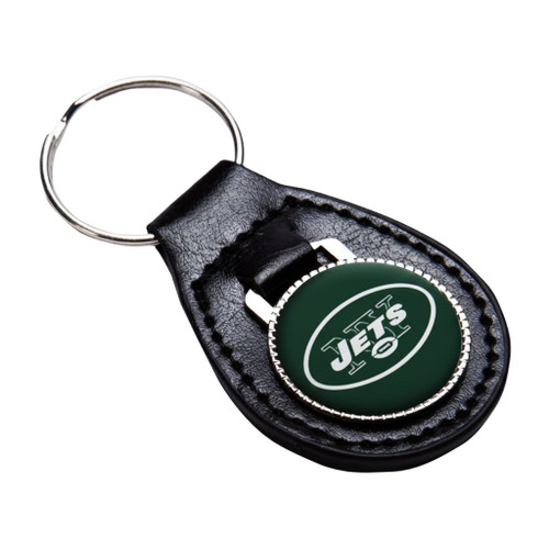 New York Jets NFL Black Key Fob Keychain - Jets Logo