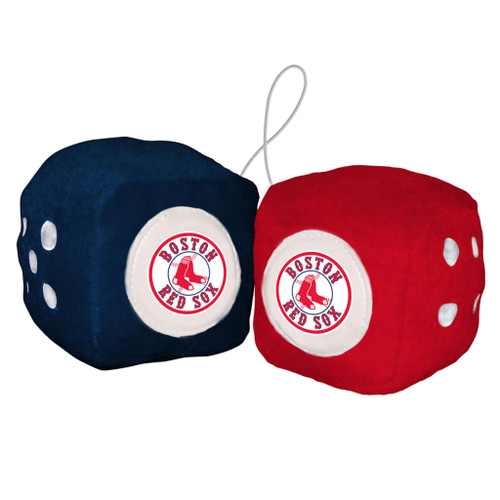 Boston Red Sox MLB Blue & Red Plush Fuzzy Logo Dice