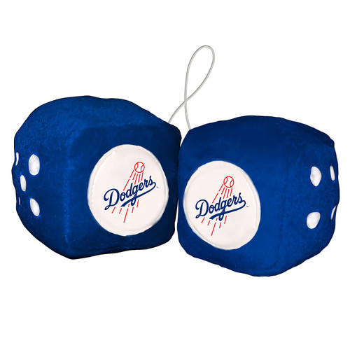 Los Angeles Dodgers MLB Blue Plush Fuzzy Logo Dice
