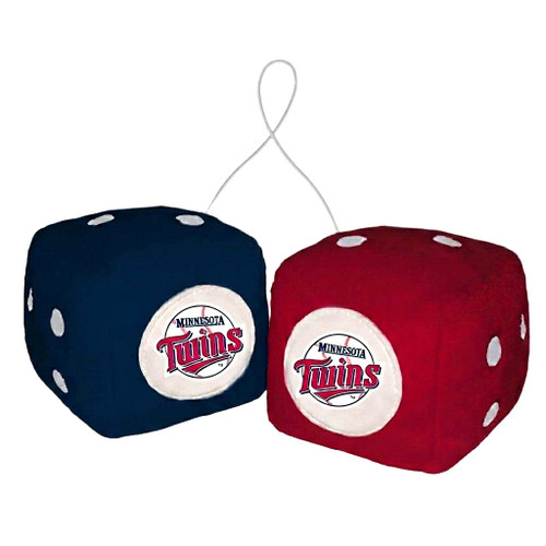 Minnesota Twins MLB Blue & Red Plush Fuzzy Logo Dice