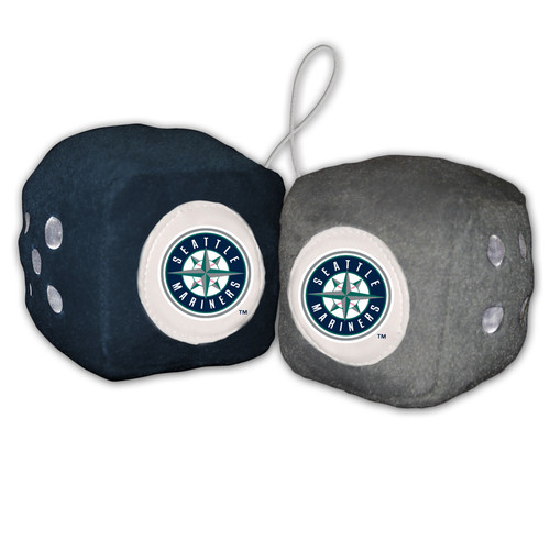 Seattle Mariners Plush Fuzzy Dice