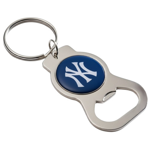 New York Yankees MLB Blue Bottle Opener Logo Keychain