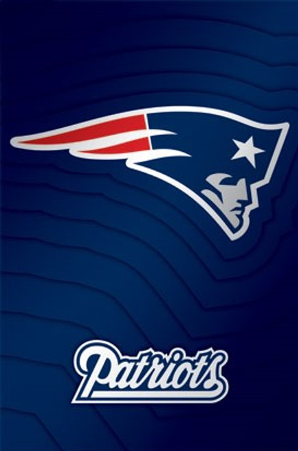 New England Patriots NFL Logo Poster