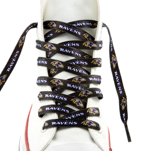 Baltimore Ravens NFL Black Shoe Laces Baltimore Ravens NFL Black Shoe Laces