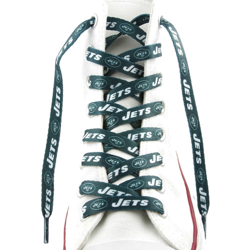 New York Jets NFL Green Logo Shoe Laces