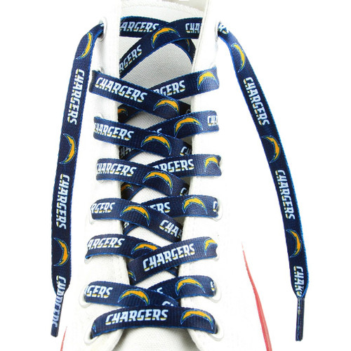 Los Angeles Chargers NFL Blue Logo Shoe Laces