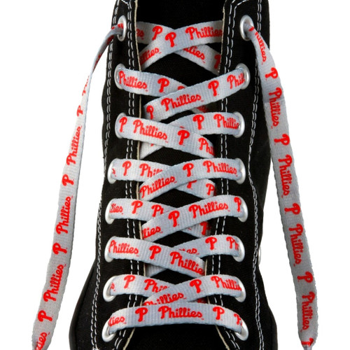 Philadelphia Phillies MLB Grey Shoe Laces - Logo & Wordmark