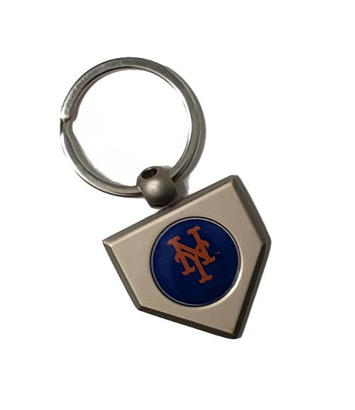 New York Mets MLB Baseball Home Plate Key Chain New York Mets MLB Baseball Home Plate Key Chain