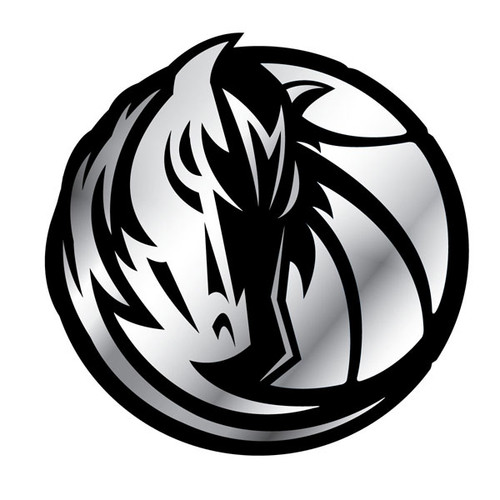 Dallas Mavericks NBA 3D Chrome Emblem Decal Sticker