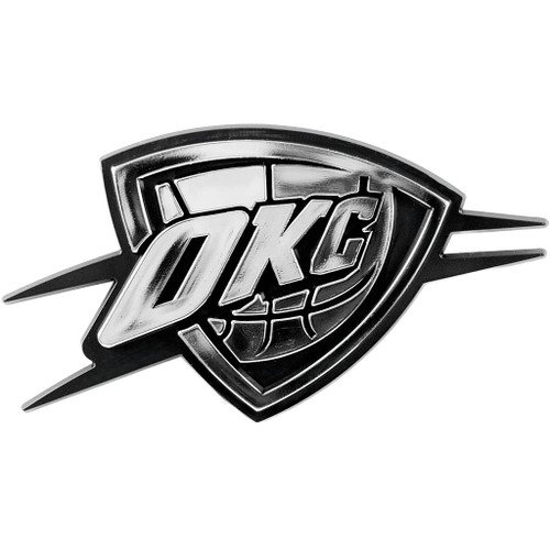 Oklahoma City Thunder - OKC - NBA Chrome Logo Emblem
