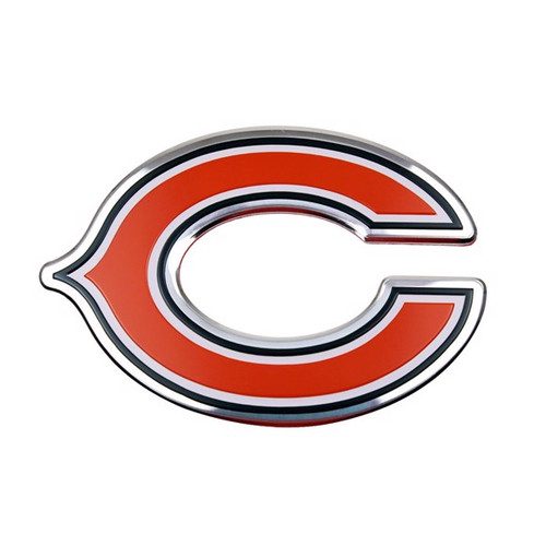 Chicago Bears NFL Logo Aluminum Color Emblem