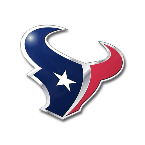Houston Texans NFL Aluminum Embossed Color Emblem