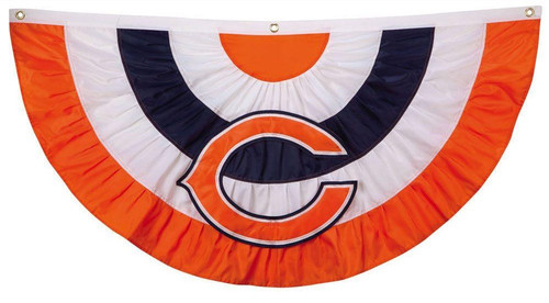 Chicago Bears NFL Logo Bunting Banner Flag