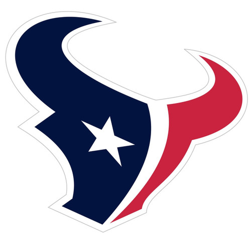 Houston Texans NFL 8" Logo Magnet - Blue & Red