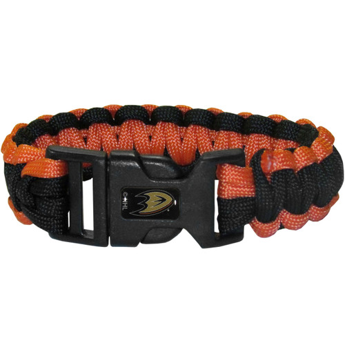 Anaheim Ducks NHL Two Tone Survivor Bracelet Anaheim Ducks NHL Two Tone Survivor Bracelet