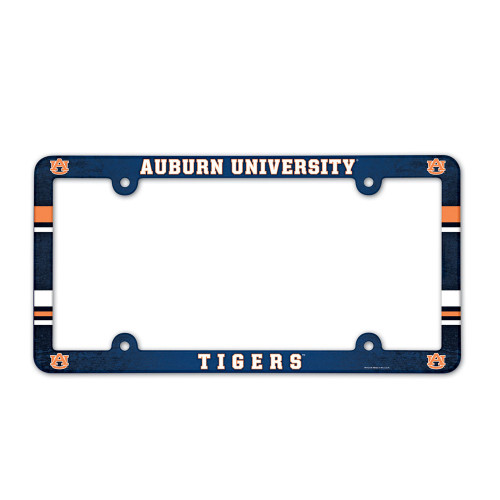Auburn Tigers NCAA Team Color License Plate Frame Auburn Tigers NCAA Team Color License Plate Frame