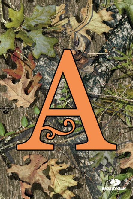 Mossy Oak Camouflage Monogram A House Flag