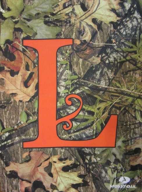 Mossy Oak Camo Monogram Letter L Garden Flag