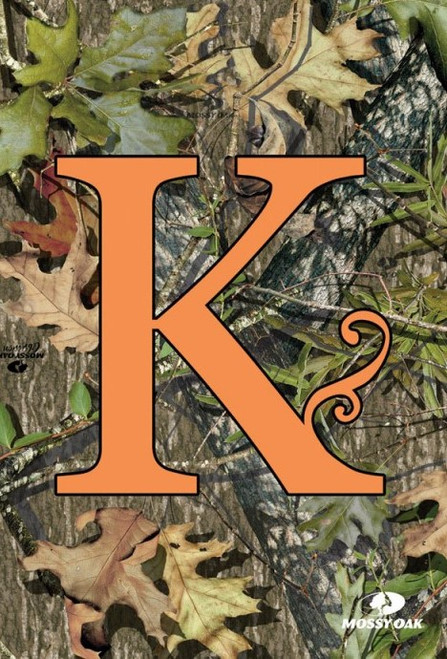 Mossy Oak Camouflage Monogram K House Flag